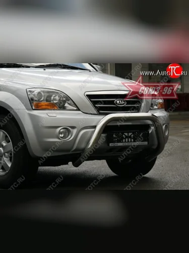 Защита переднего бампера Souz-96 (d76) KIA Sorento BL рестайлинг (2006-2010)