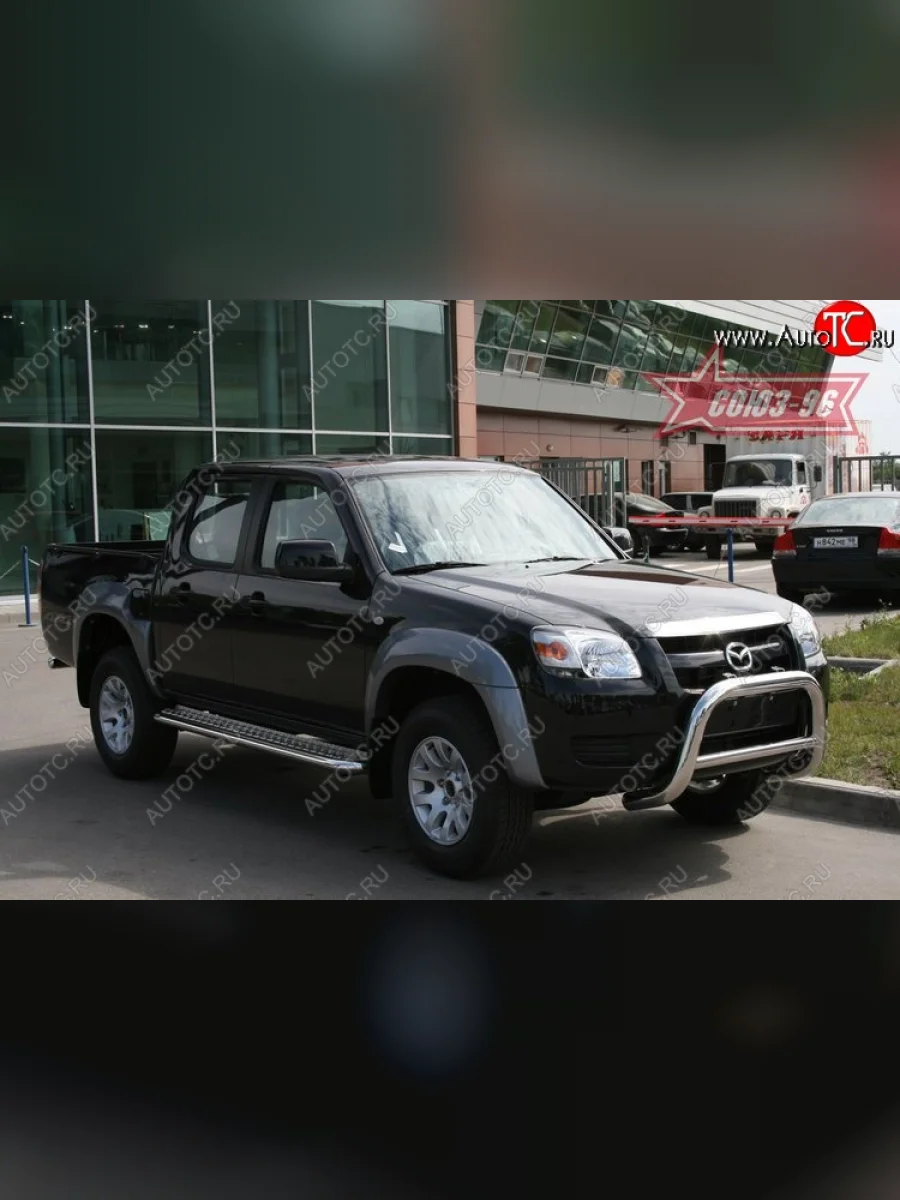 Защита переднего бампера Souz-96 (d76) Mazda BT-50 (2006-2011)  в Самаре Самарской области