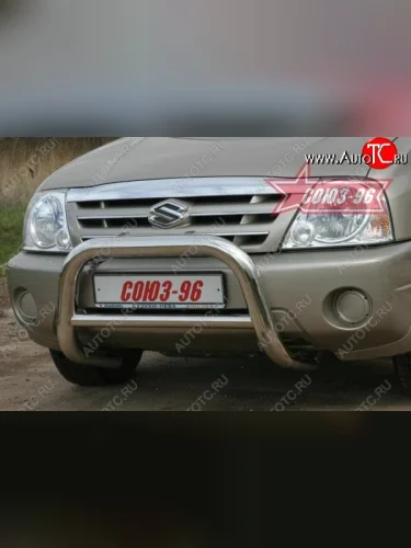 Защита переднего бампера Souz-96 (d76) Suzuki Grand Vitara ( FTB03 3 двери,  3TD62, TL52 5 дверей) (1997-2005)