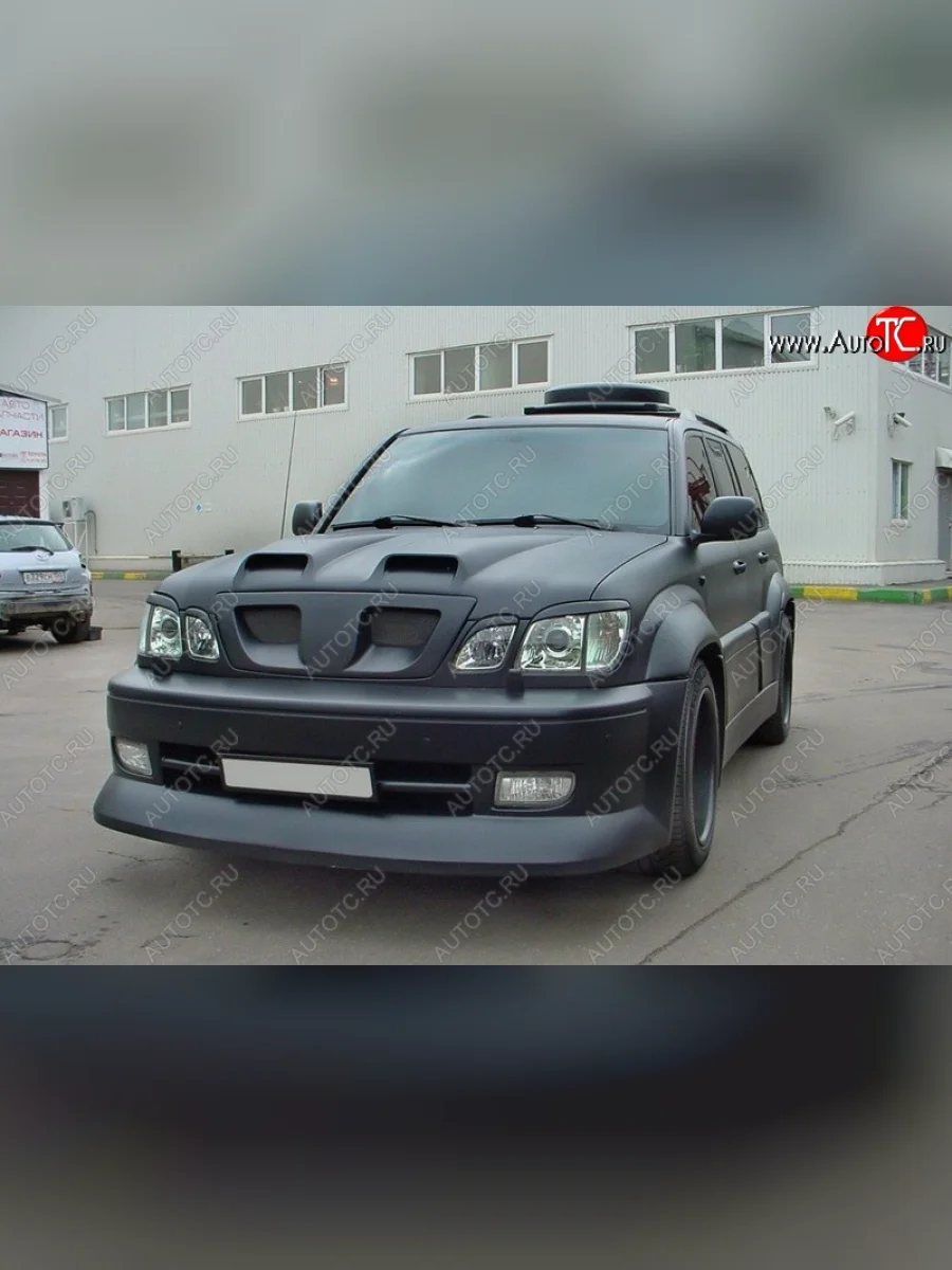 Реснички на фары CUSTOM Lexus LX470 J100 дорестайлинг (1998-2002) (Неокрашенные)  в Керчи Республика Крым