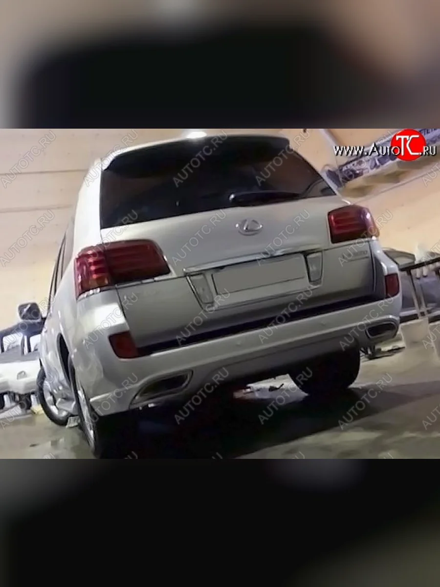 Задний бампер ELFORD Lexus LX570 J200 дорестайлинг (2007-2012) (Неокрашенный)  с доставкой в г. Керчь