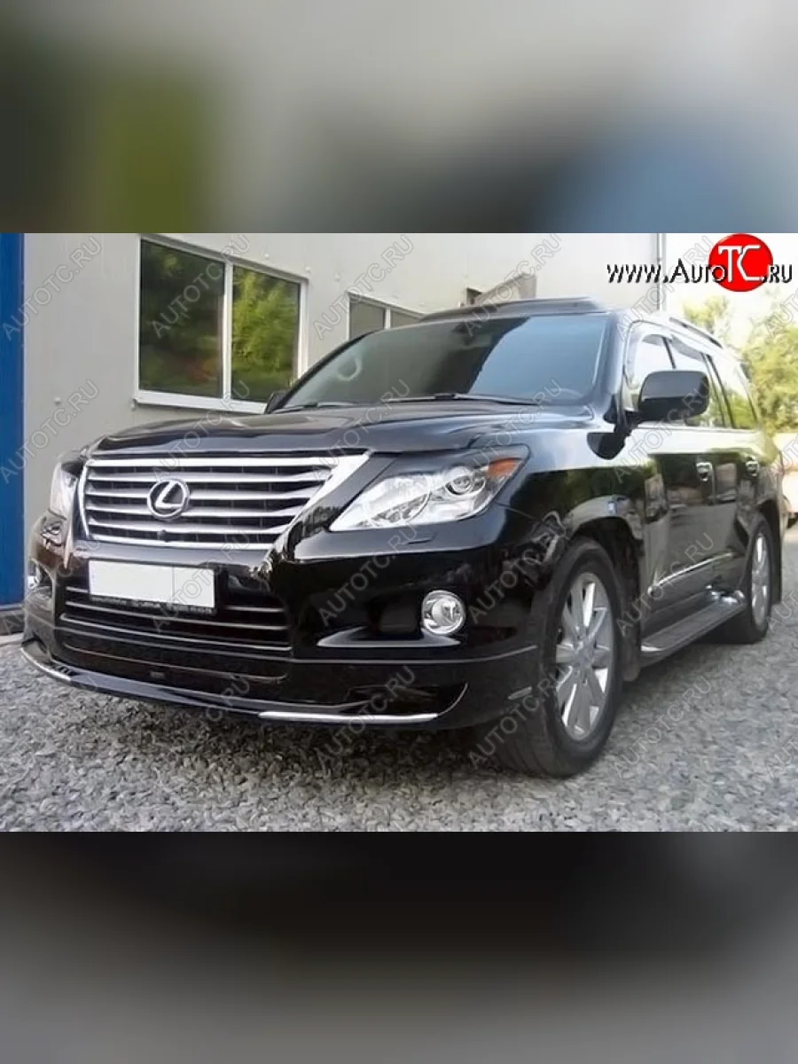 Накладка на передний бампер LX MODE Lexus LX570 J200 дорестайлинг (2007-2012) (Неокрашенная)  с доставкой в г. Керчь