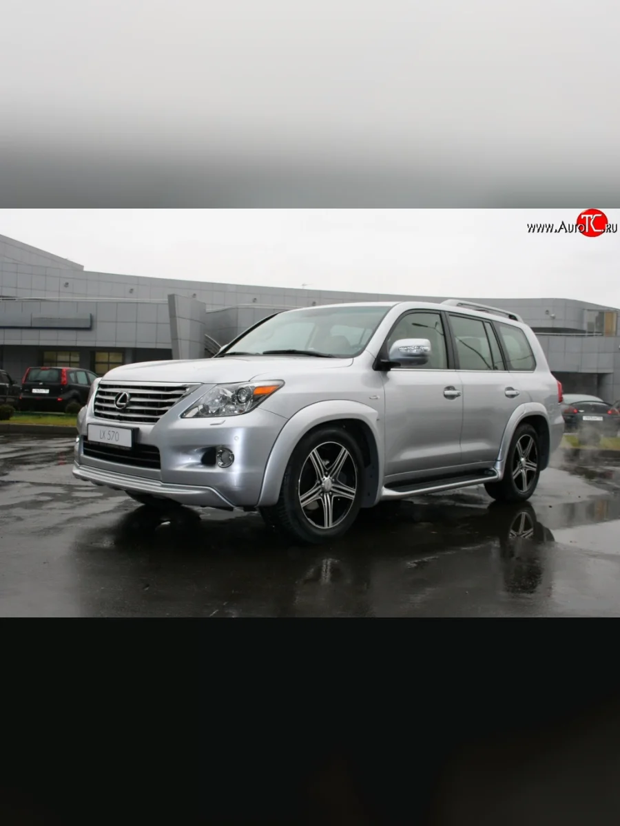 Накладка на передний бампер Goldman Lexus LX570 J200 дорестайлинг (2007-2012) (Неокрашенная)  с доставкой в г. Керчь