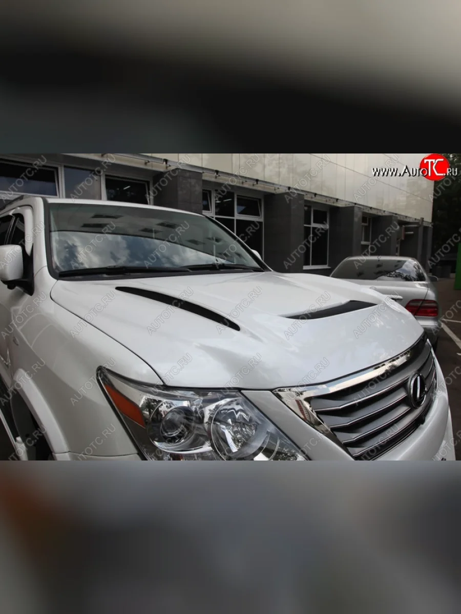 Пластиковый капот PHANTOM Lexus LX570 J200 дорестайлинг (2007-2012) (Неокрашенный)  в Керчи Республика Крым