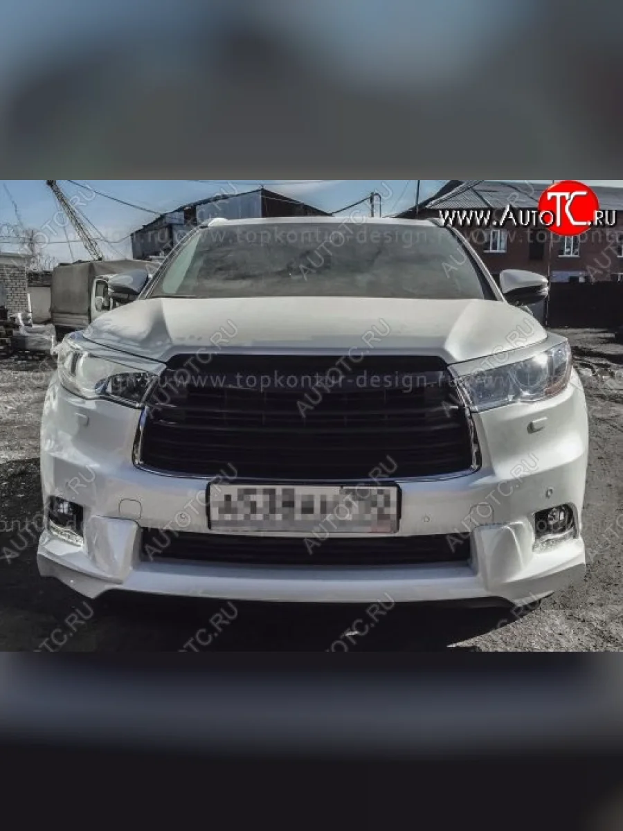 Решётка радиатора TopKontur Design  Toyota Highlander (2013-2017) XU50  в Перми Пермском крае