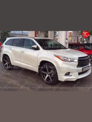 Комплект накладок на колёсные арки TopKontur Design Toyota Highlander  XU50 (2013-2017) дорестайлинг