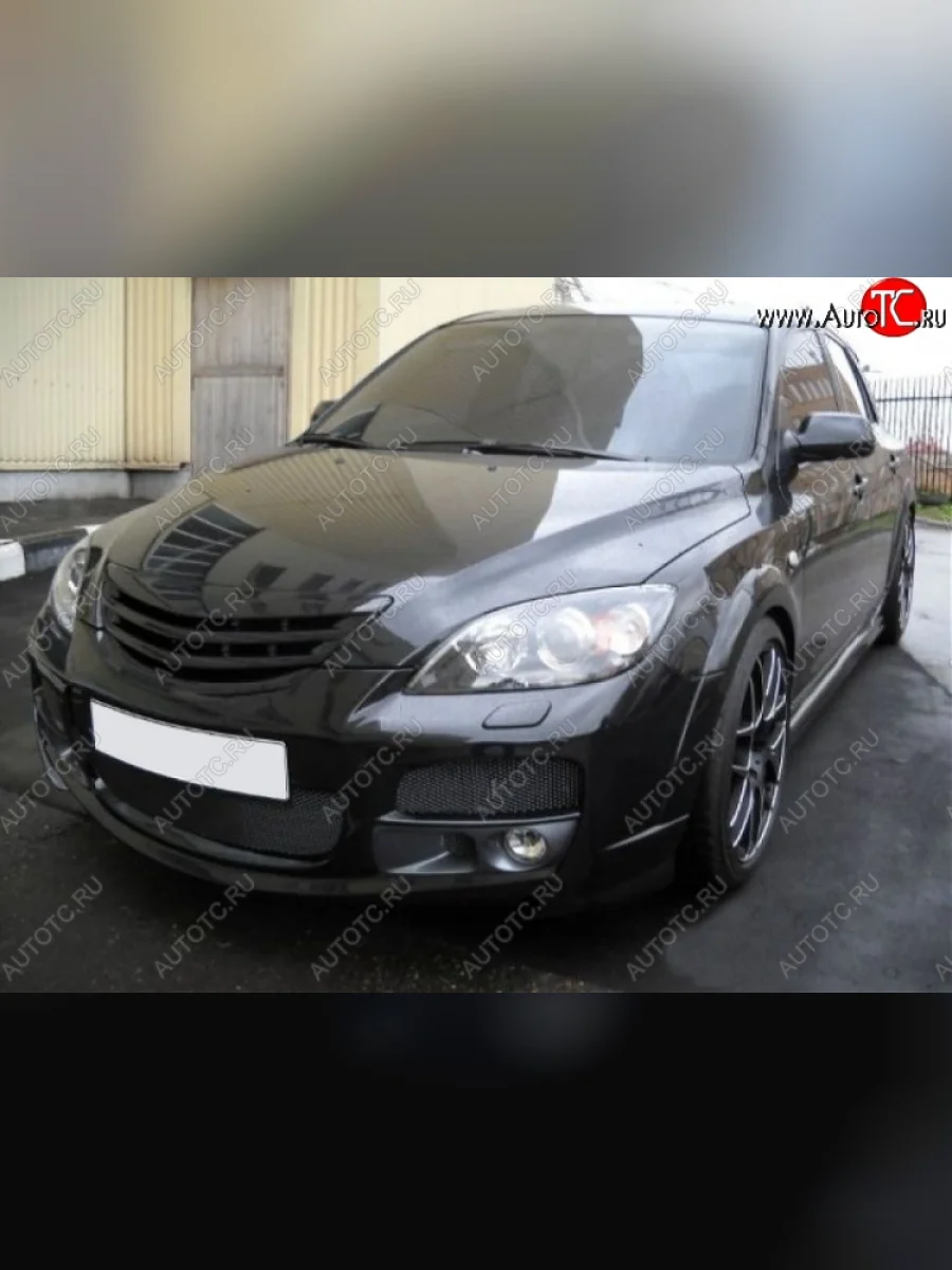 Передний бампер ASC MAGNUM Mazda 3/Axela BK дорестайлинг, хэтчбэк (2003-2006) (без сетки, без противотуманных фар, Неокрашенный)  в Керчи Республика Крым