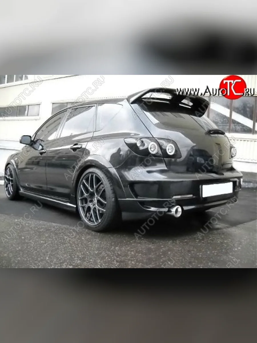 Задний бампер ASC MAGNUM Mazda 3/Axela BK дорестайлинг, хэтчбэк (2003-2006) (Неокрашенный)  с доставкой в г. Керчь