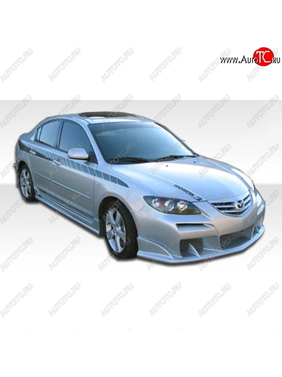 Передний бампер RAVEN DESIGN Mazda 3/Axela BK дорестайлинг седан (2003-2006) (Неокрашенный)  в Керчи Республика Крым