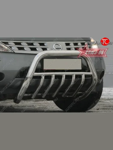 Защита переднего бампера Souz-96 (d76) Nissan Murano  1 Z50 (2002-2009)