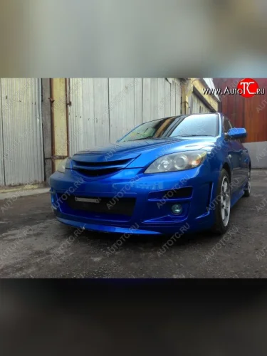 Передний бампер AutoEXE Mazda 3/Axela BK дорестайлинг, хэтчбэк (2003-2006)