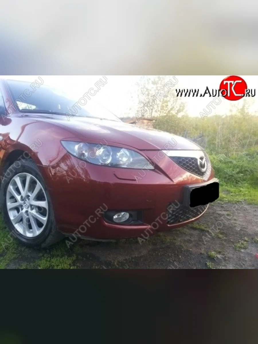 Реснички на фары RAVEN STYLE Mazda 3/Axela BK дорестайлинг седан (2003-2006) (Неокрашенные)  в Самаре Самарской области