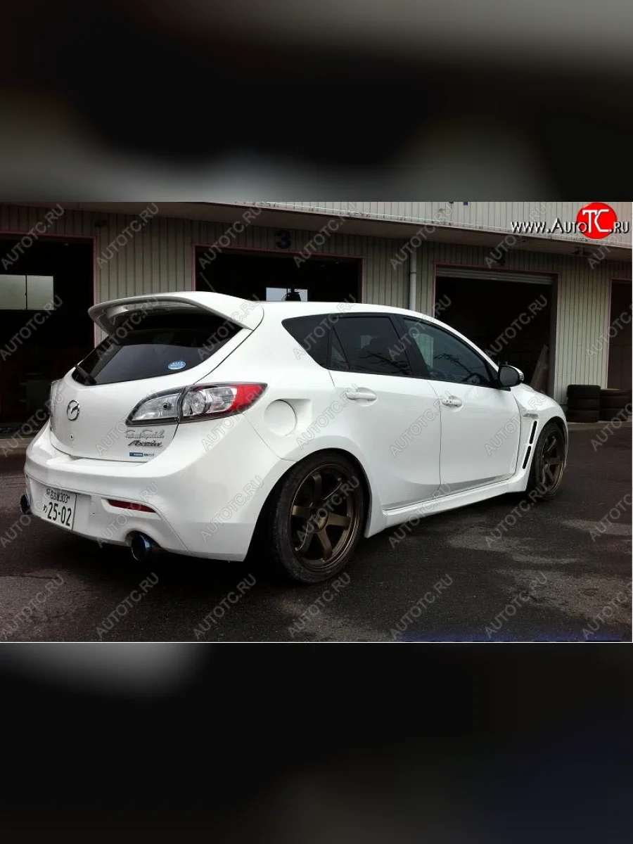 Спойлер MPS Mazda 3/Axela BL дорестайлинг, хэтчбэк 5 дв. (2009-2011) (Неокрашенный)  в Керчи Республика Крым