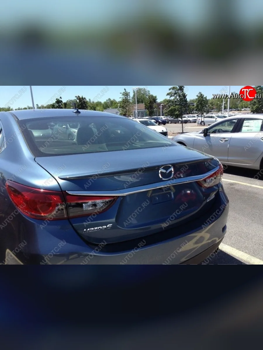 Лип спойлер SKYACTIV Mazda 6 GJ дорестайлинг седан (2012-2015) (Неокрашенный)  в Самаре Самарской области