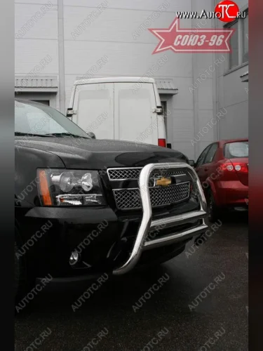 Защита переднего бампера Souz-96 (d76) Chevrolet Tahoe  GMT900 (2006-2013) 5 дв.