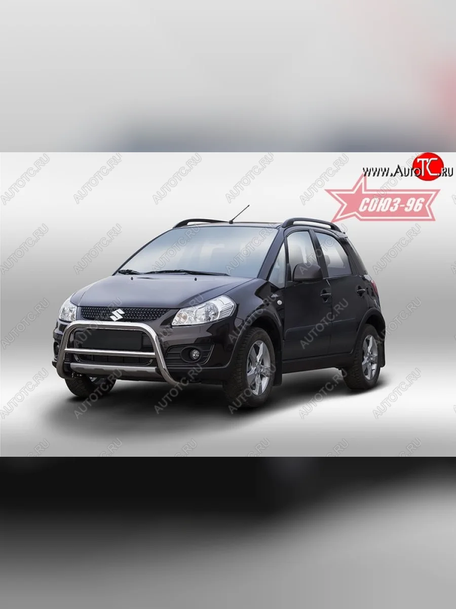 Защита переднего бампера Souz-96 (d60) Suzuki SX4 JYB, JYA хэтчбэк дорестайлинг (2013-2016)  в Керчи Республика Крым