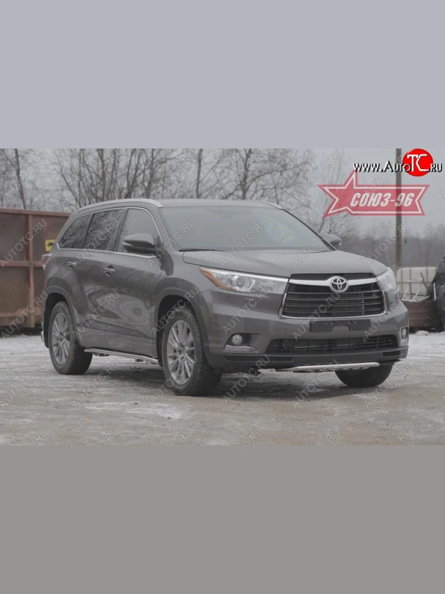 Защита переднего бампера Souz-96 (d42) Toyota Highlander XU50 дорестайлинг (2013-2017)  в Керчи Республика Крым