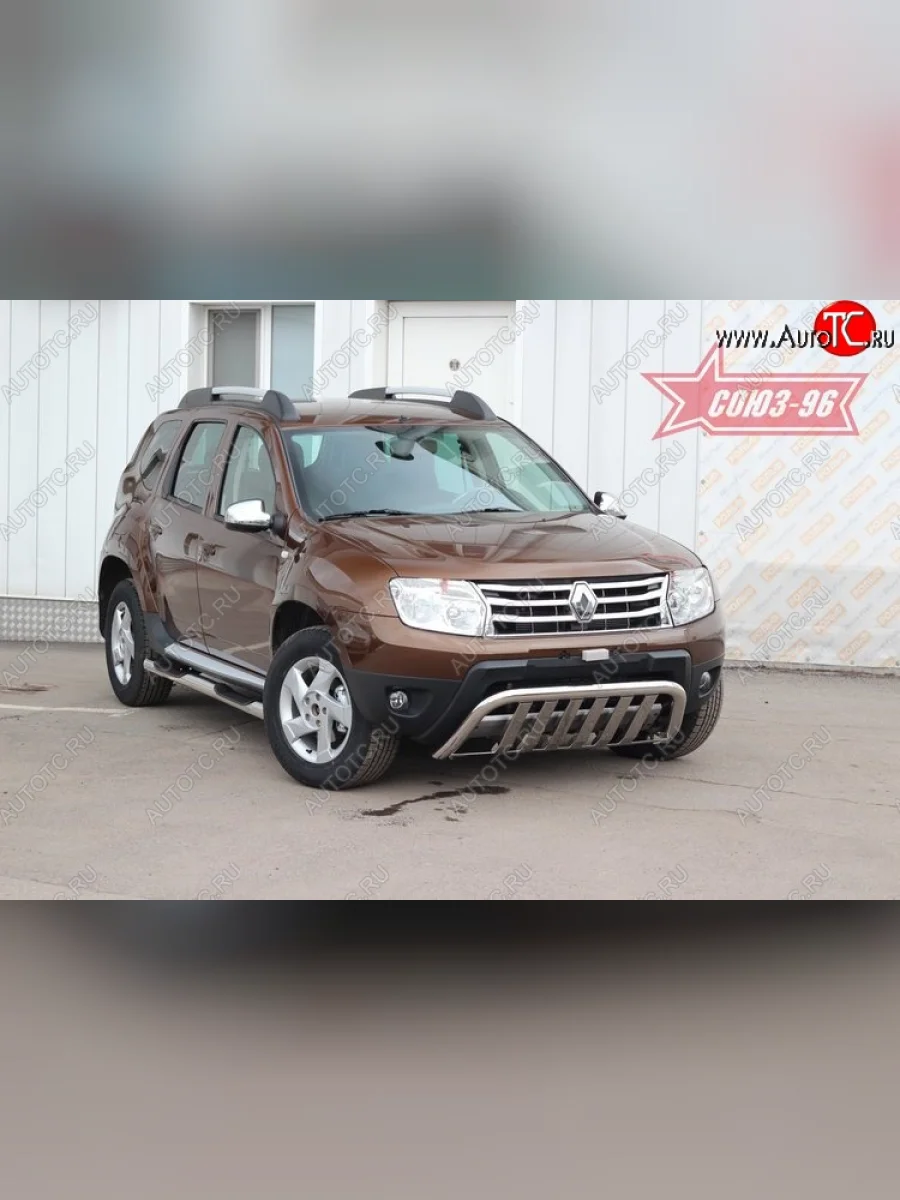 Защита переднего бампера Souz-96 (d60)  Renault Duster (2010-2015) HS  в Керчи Республика Крым