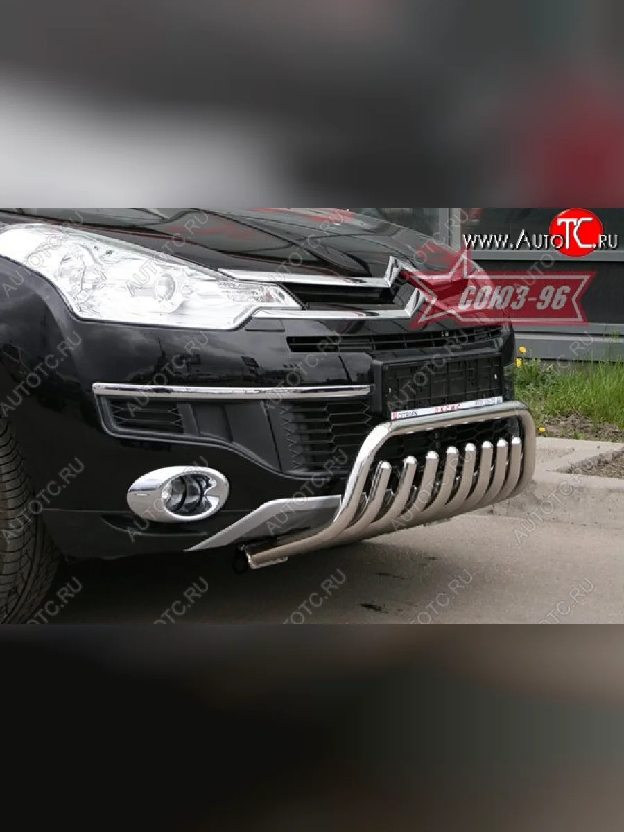 Защита переднего бампера Souz-96 (d42)  CITROEN C-crosser (2007-2012)  в Самаре Самарской области