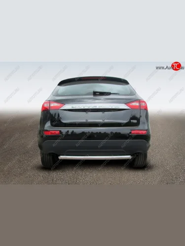 Защита заднего бампера из трубы диаметром 57 мм Slitkoff Zotye T600 (2014-2021)