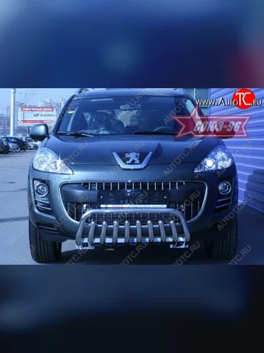 Защита переднего бампера Souz-96 (d42) Peugeot 4007 (2007-2012)