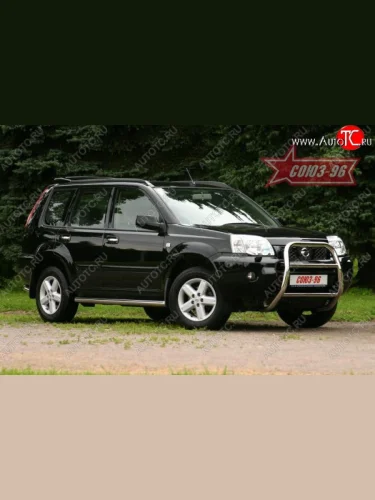 Защита порогов (рестайлинг) Souz-96 (d60) Nissan X-trail  1 T30 (2000-2003) дорестайлинг