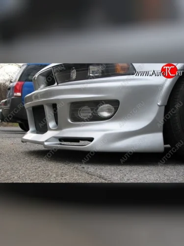 Передний бампер DOLPHIN Mitsubishi Galant 8  дорестайлинг седан (1996-1998)