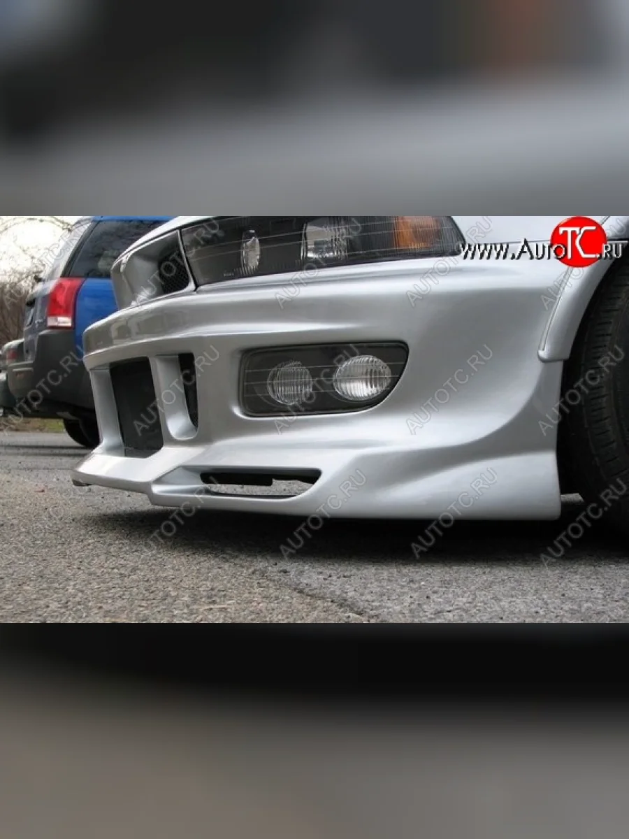 Передний бампер DOLPHIN Mitsubishi Galant 8  дорестайлинг седан (1996-1998) (Неокрашенный)  в Керчи Республика Крым