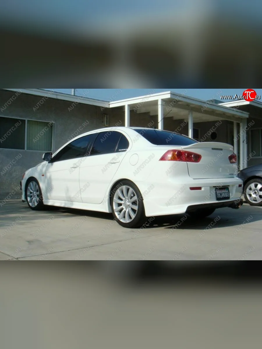 Лип спойлер Утиный Хвост Mitsubishi Lancer 10 CY седан рестайлинг (2011-2017) (Неокрашенный)  в Керчи Республика Крым