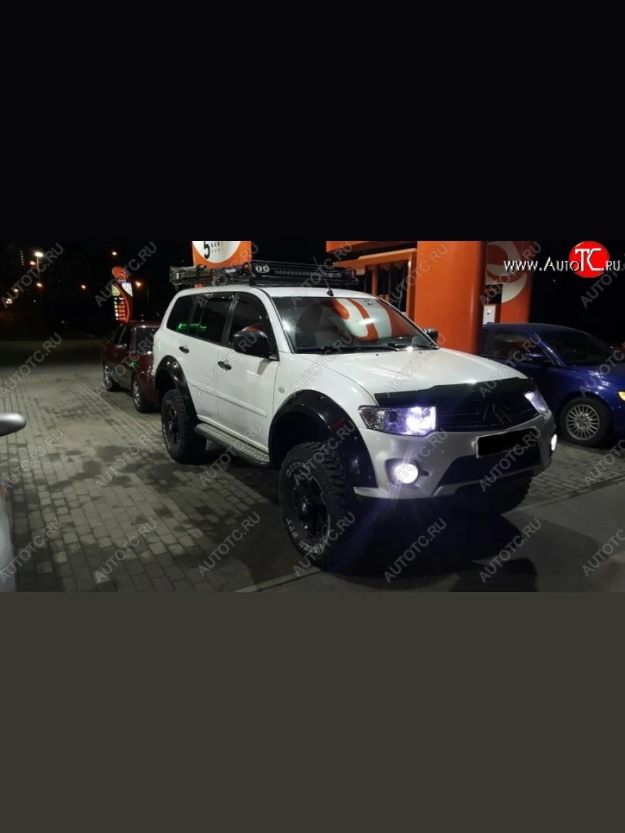 Накладки на колёсные арки BUSHWACKER Mitsubishi Pajero Sport PB дорестайлинг (2008-2013) (Неокрашенные)  в Воронеже Воронежской области