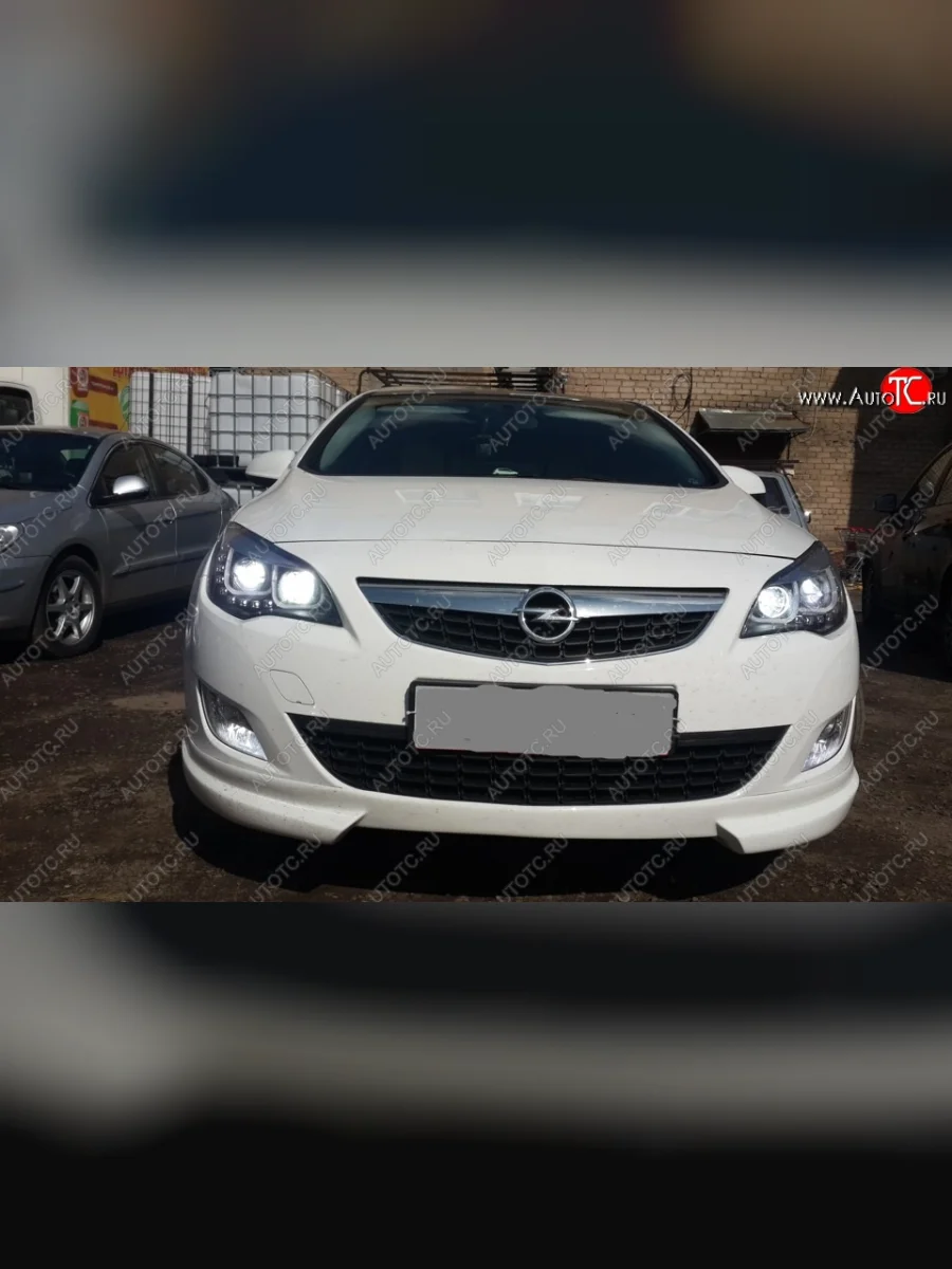Накладка на передний бампер RIEGER Opel Astra J хэтчбек 5 дв.  рестайлинг (2012-2017) (Неокрашенная)  в Перми Пермском крае