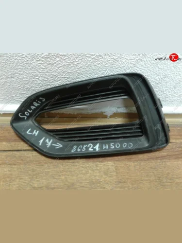 Рамка противотуманной фары Стандартная (левая) Hyundai Solaris HCR седан дорестайлинг (2017-2020)