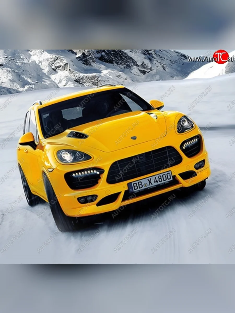 Реснички на фары TECHART Porsche Cayenne 958 (2010-2014) (Неокрашенные)  в Самаре Самарской области