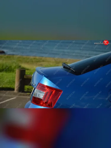Лип спойлер ORIGINAL Skoda Octavia A7 рестайлинг лифтбэк (2016-2020)