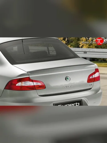 Лип спойлер ORIGINAL Skoda Superb (B6) 3T лифтбэк рестайлинг (2013-2015)