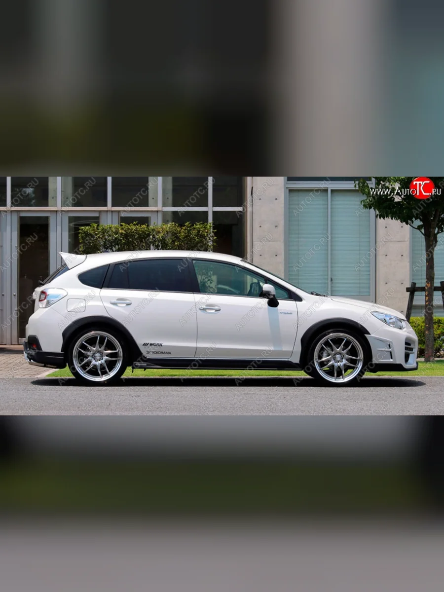 Пороги накладки KENSTYLE Subaru XV GP/G33 дорестайлинг (2012-2016) (Неокрашенные)  в Самаре Самарской области