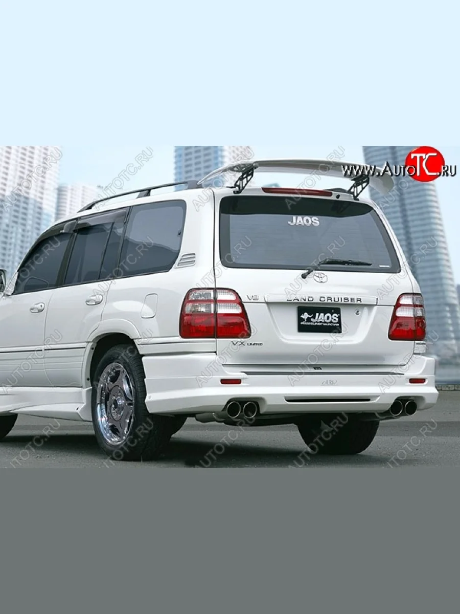 Накладка на задний бампер JAOS Toyota Land Cruiser 10 100 дорестайлинг (1998-2002) (Неокрашенная)  в Перми Пермском крае