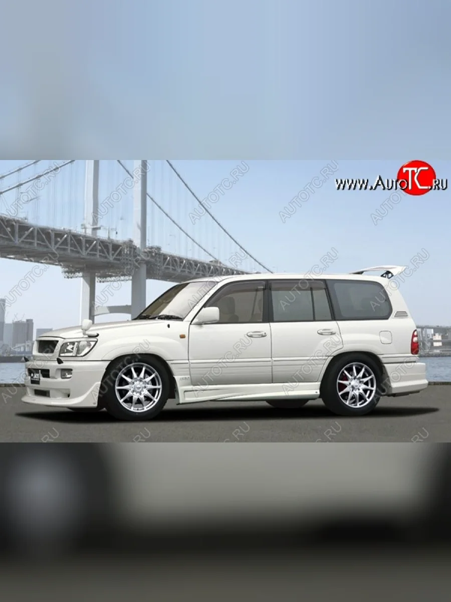 Пороги накладки JAOS Toyota Land Cruiser 10 100 1-ый рестайлинг (2002-2005) (Неокрашенные)  в Самаре Самарской области