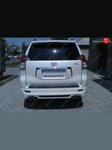 Накладка на задний бампер Mz SPEED Toyota Land Cruiser Prado J150 дорестайлинг (2009-2013)