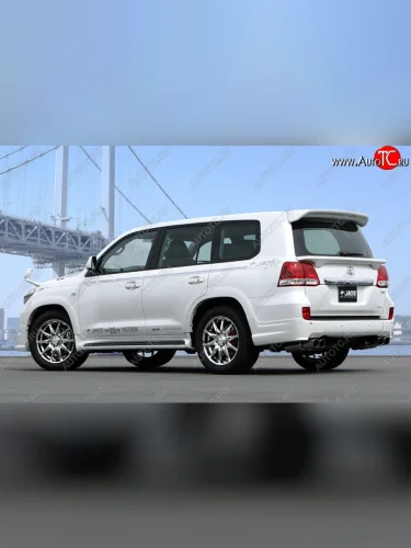 Накладка на задний бампер Jaos Toyota Land Cruiser 200 дорестайлинг (2007-2012)