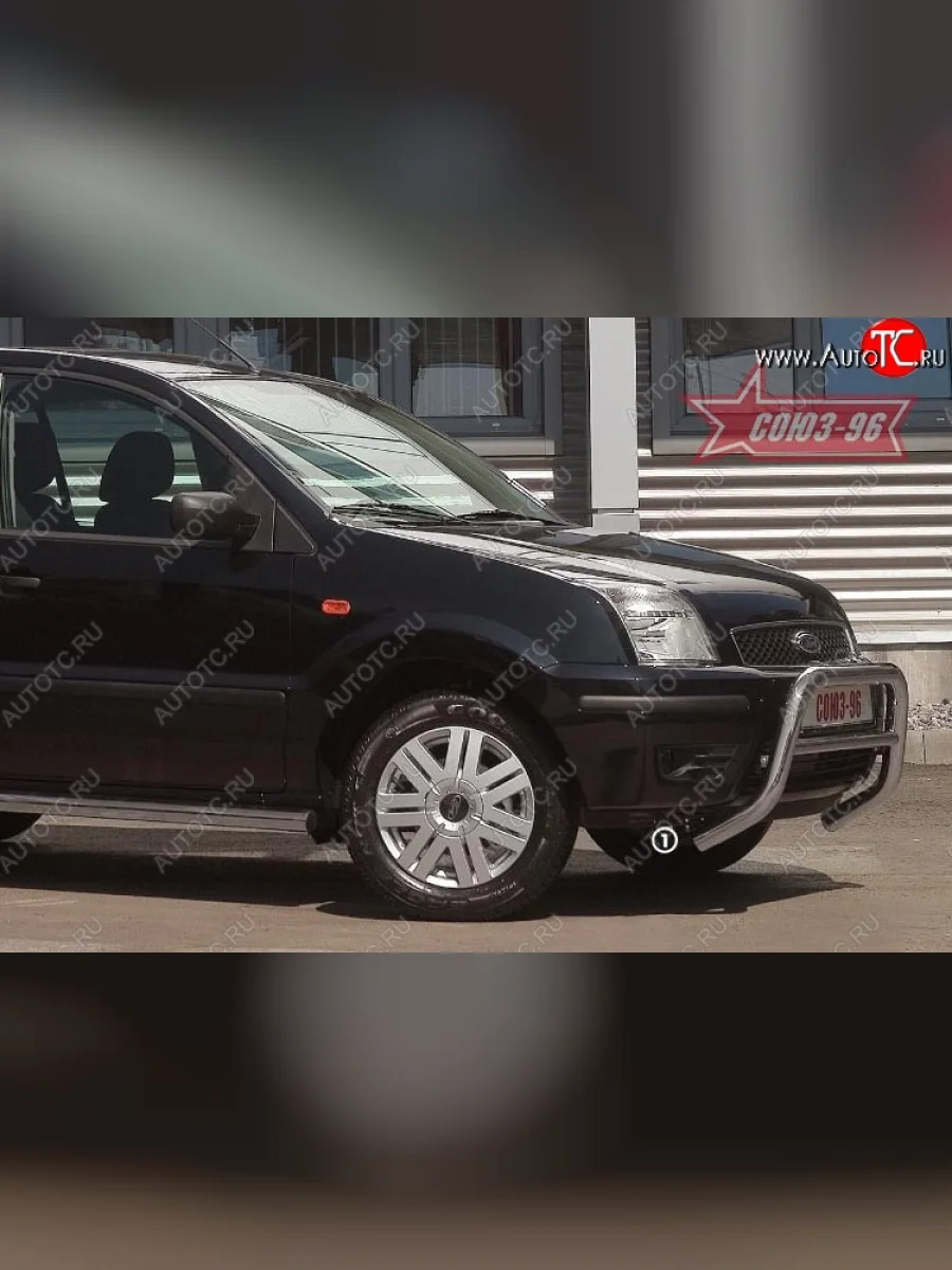 Защита переднего бампера (дорестайлинг) Souz-96 (d60)  Ford Fusion (2002-2005) 1  в Самаре Самарской области