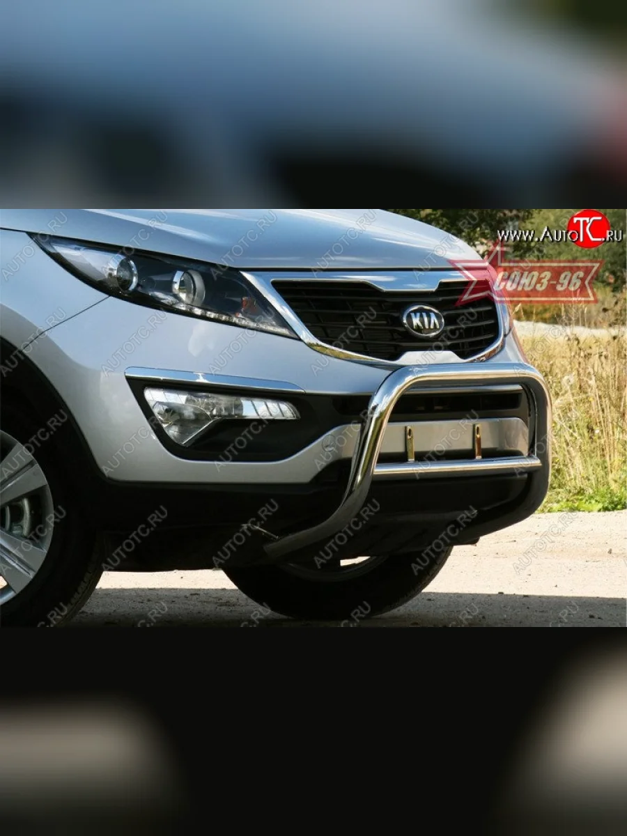 Защита переднего бампера Souz-96 (d60) KIA Sportage 3 SL дорестайлинг (2010-2014)  в Керчи Республика Крым