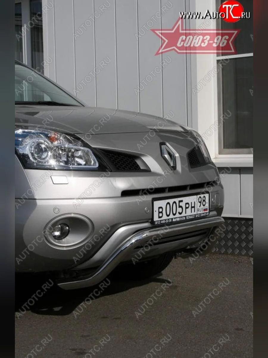 Защита переднего бампера Souz-96 (d60) Renault Koleos Phase 1 (2007-2011)  в Перми Пермском крае