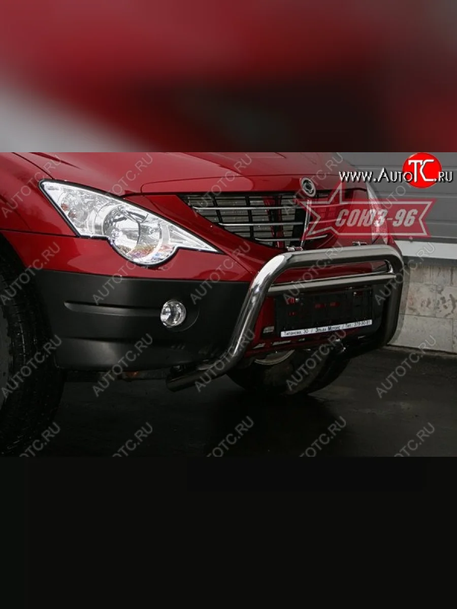 Защита переднего бампера Souz-96 (d60) SSANGYONG Actyon 1 (2006-2010)  в Перми Пермском крае