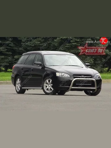 Защита переднего бампера Souz-96 (d60) Subaru Outback  BP (2003-2006) дорестайлинг универсал