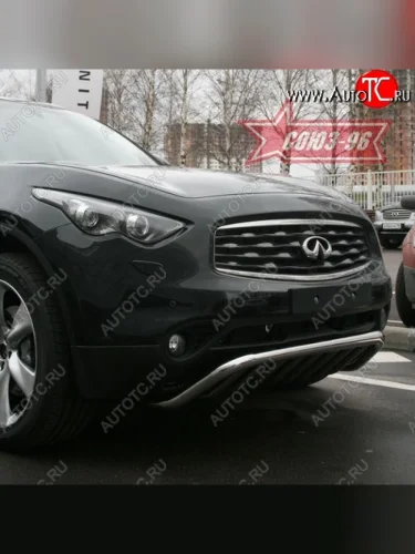 Защита переднего бампера Souz-96 (d60) INFINITI EX35  J50 - FX50  S51
