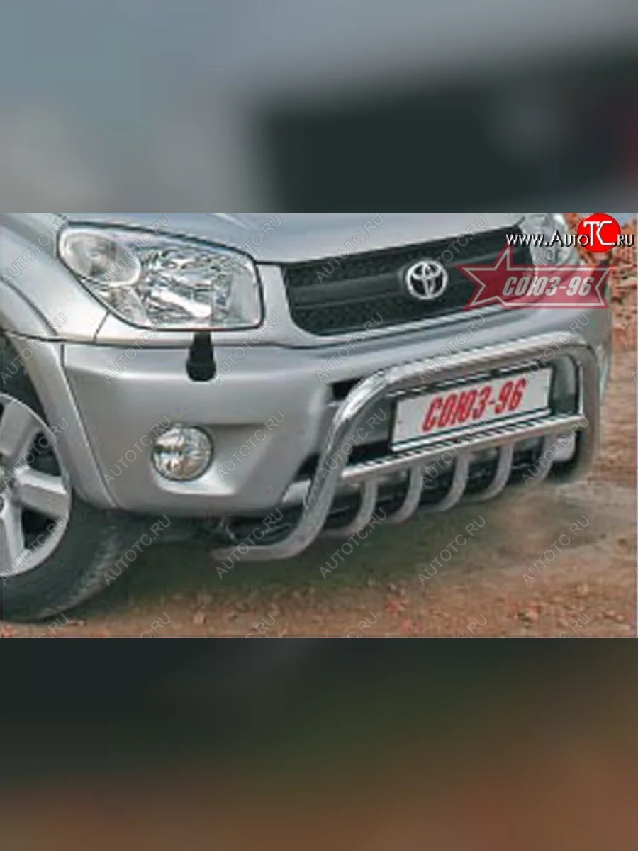 Защита переднего бампера Souz-96 (d60) Toyota RAV4 CA20 3 дв. дорестайлинг (2000-2003)  в Керчи Республика Крым