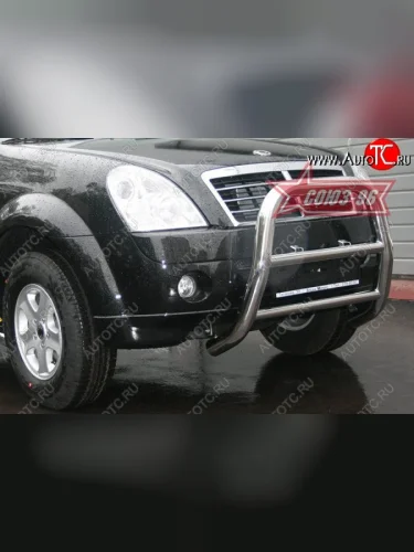 Защита переднего бампера Souz-96 (d76) SSANGYONG Rexton Y250 (2006-2012)