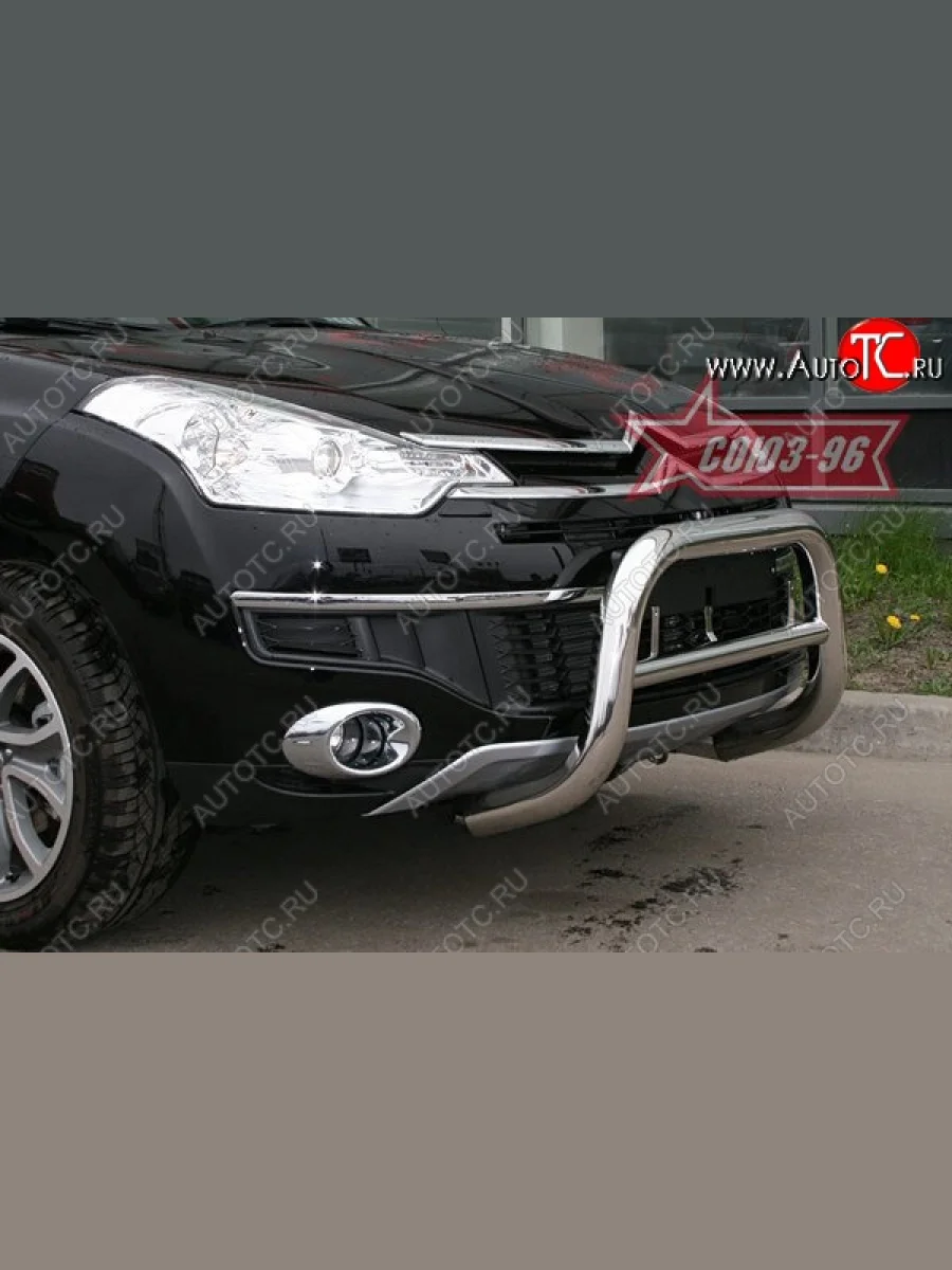 Защита переднего бампера Souz-96 (d76) CITROEN C-crosser (2007-2012)  в Воронеже Воронежской области
