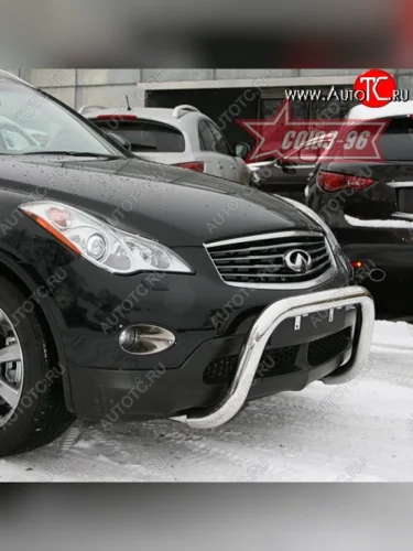Защита переднего бампера Souz-96 (d76) INFINITI EX35  J50 (2007-2013)